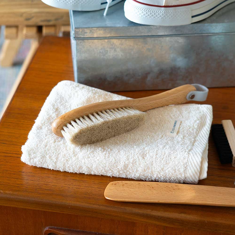 LAQ2ラクツJP25シューイレーサー靴ブラシシューズブラシ木製ダストブラシシューホーン靴べら