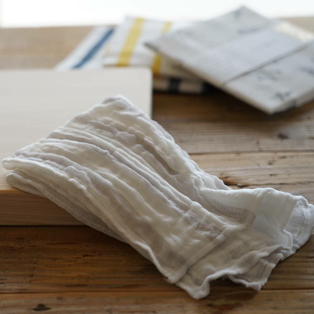 「手描きの風合いの」かや織ふきん中川政七商店日本製蚊帳キッチン吸水性