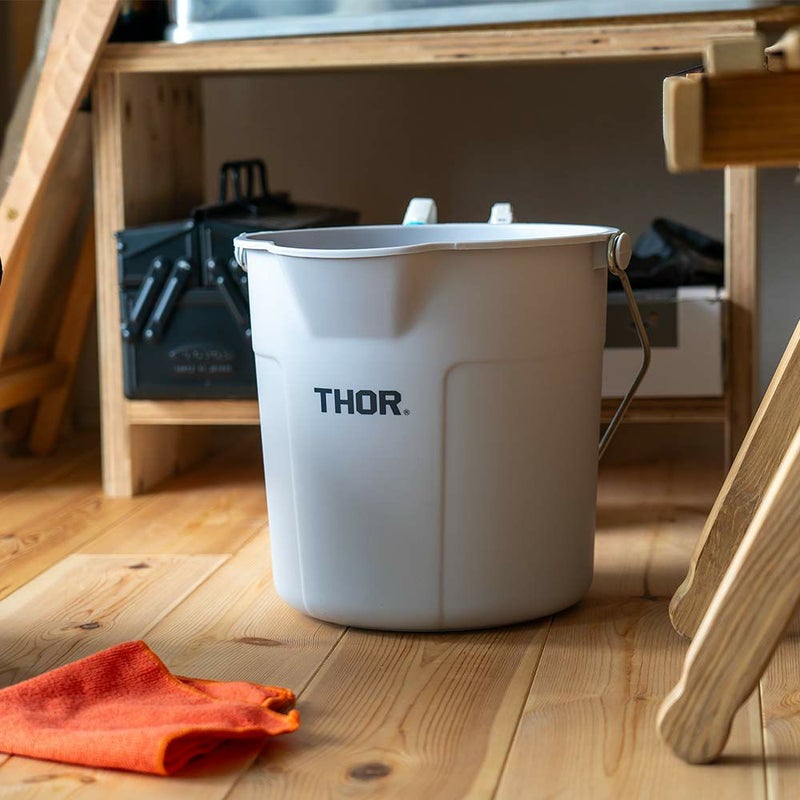 THORRoundBucketDC10LDETAILコンテナバケツ収納掃除目盛り付き