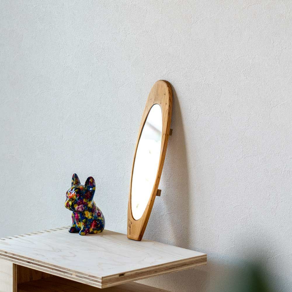 wavehunterオリジナルサーフボード型ルームミラーショートボードロングボード木製