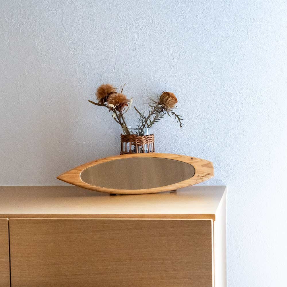 wavehunterオリジナルサーフボード型ルームミラーショートボードロングボード木製