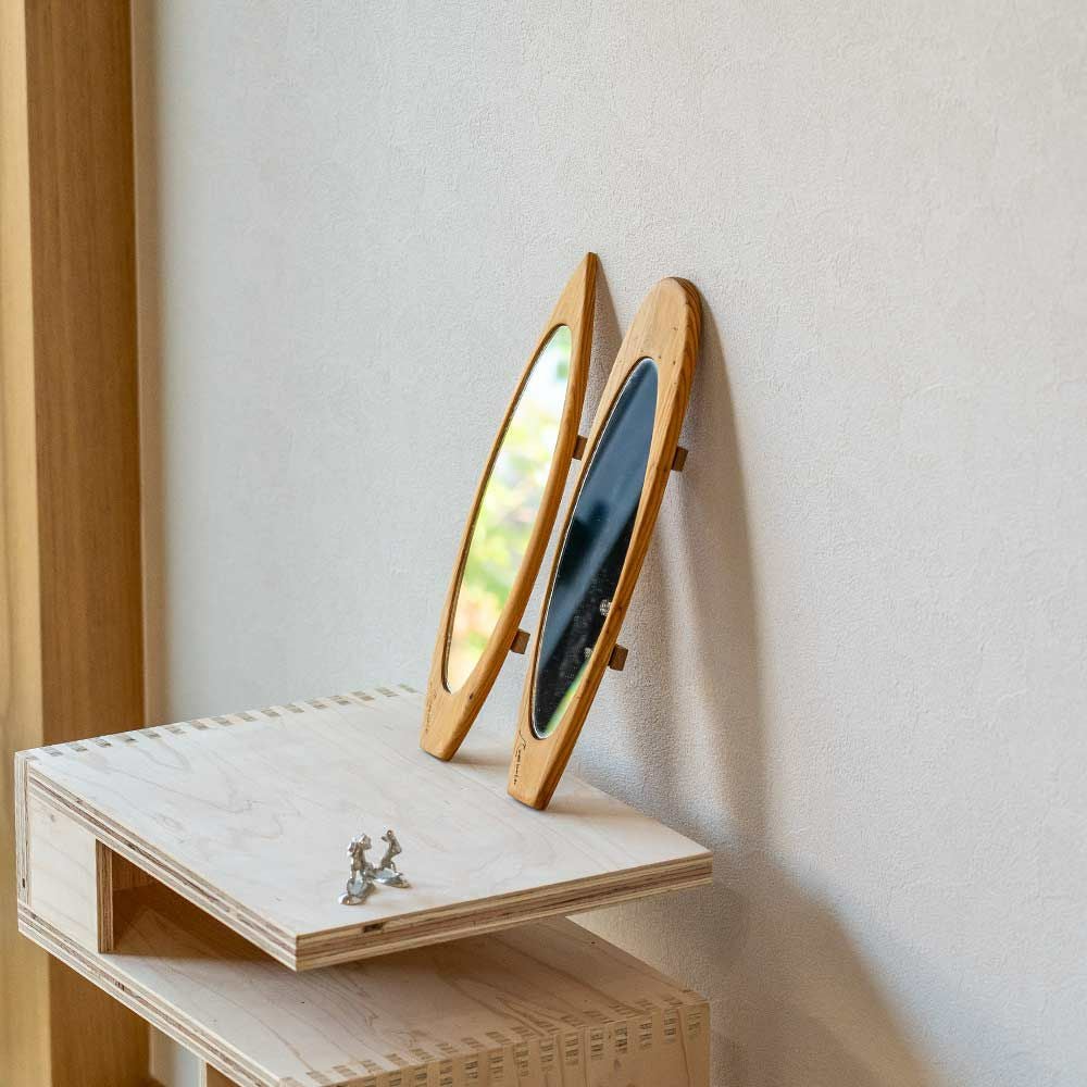 wavehunterオリジナルサーフボード型ルームミラーショートボードロングボード木製