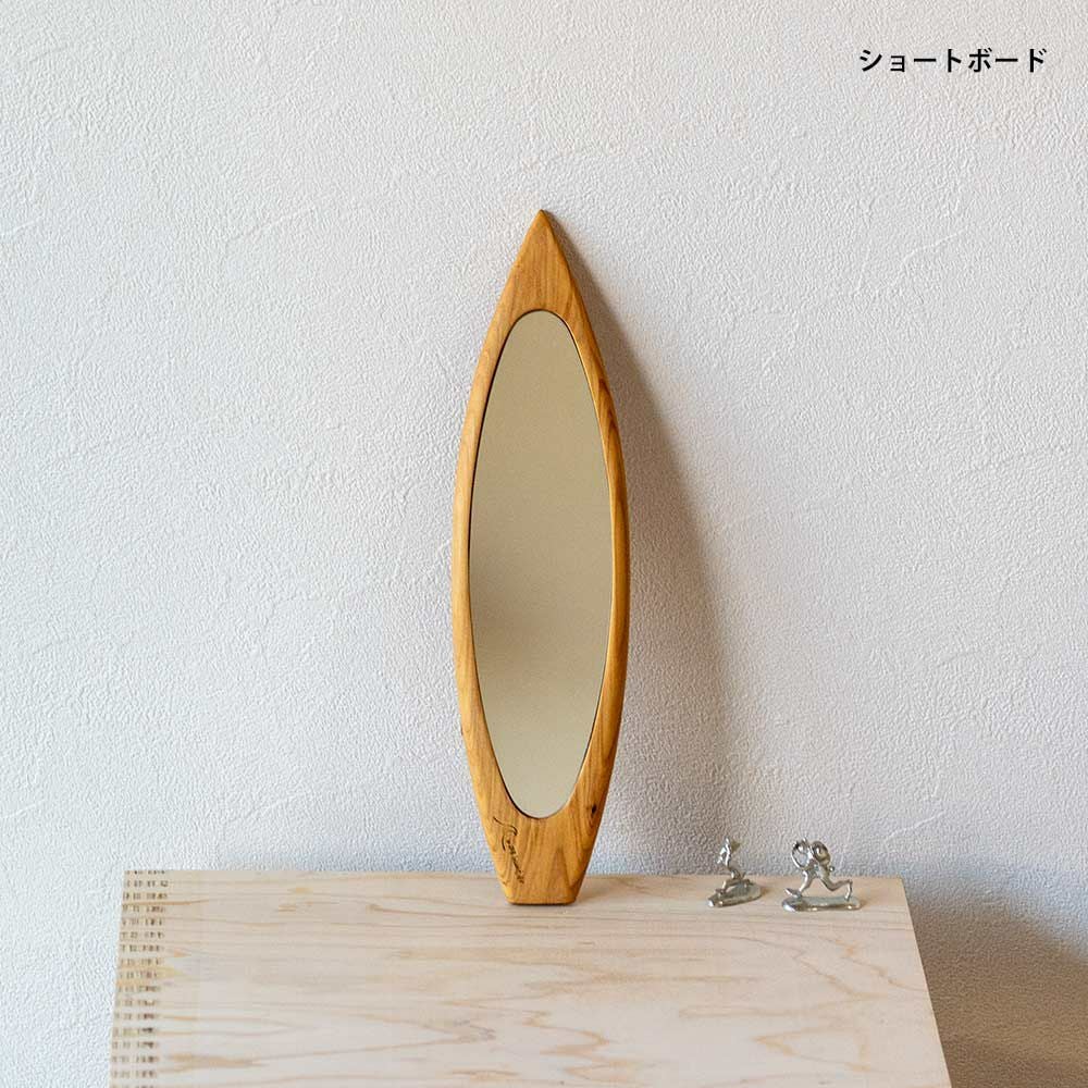 wavehunterオリジナルサーフボード型ルームミラーショートボードロングボード木製