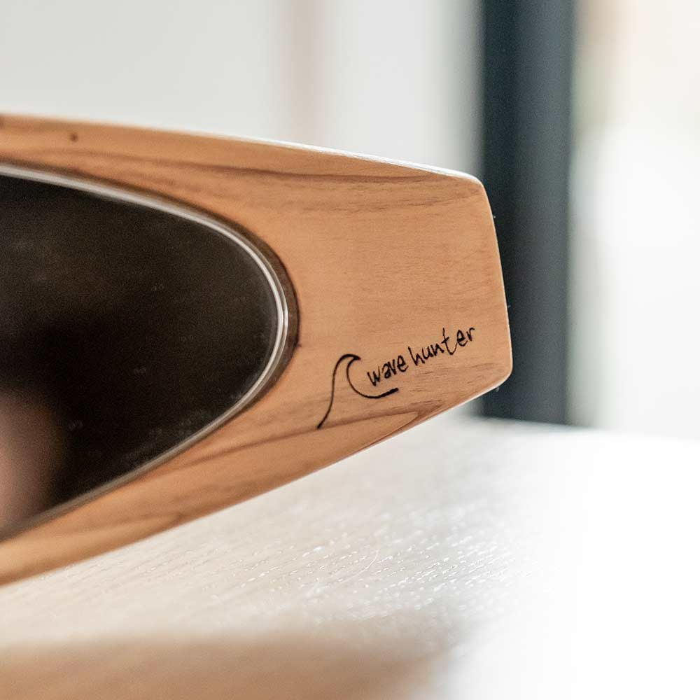 wavehunterオリジナルサーフボード型ルームミラーショートボードロングボード木製