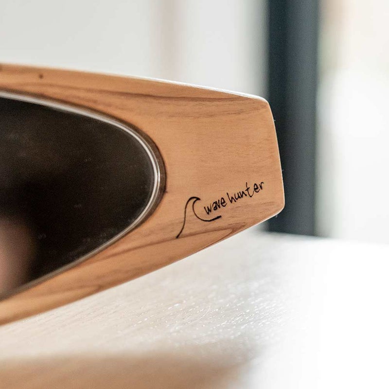 wavehunterオリジナルサーフボード型ルームミラーショートボードロングボード木製