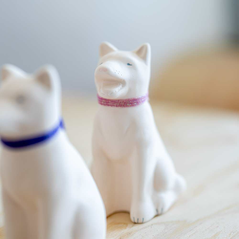 ここかしこ番犬あ・うんセット犬柴犬狛犬神棚飾りお守り置物