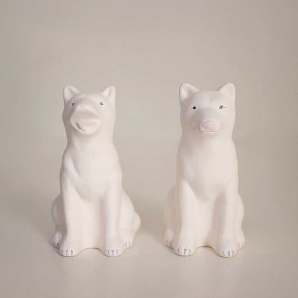 ここかしこ番犬あ・うんセット犬柴犬狛犬神棚飾りお守り置物