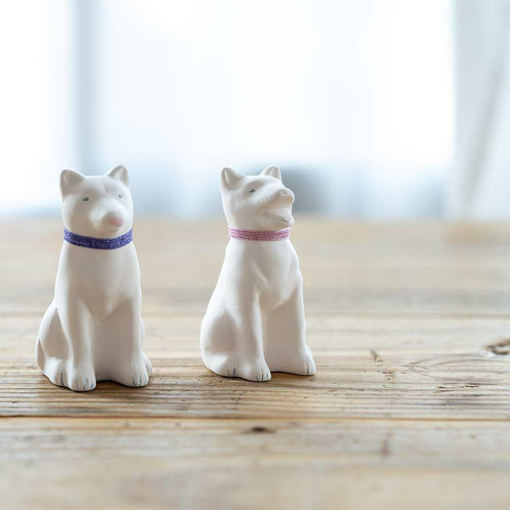 ここかしこ番犬あ・うんセット犬柴犬狛犬神棚飾りお守り置物