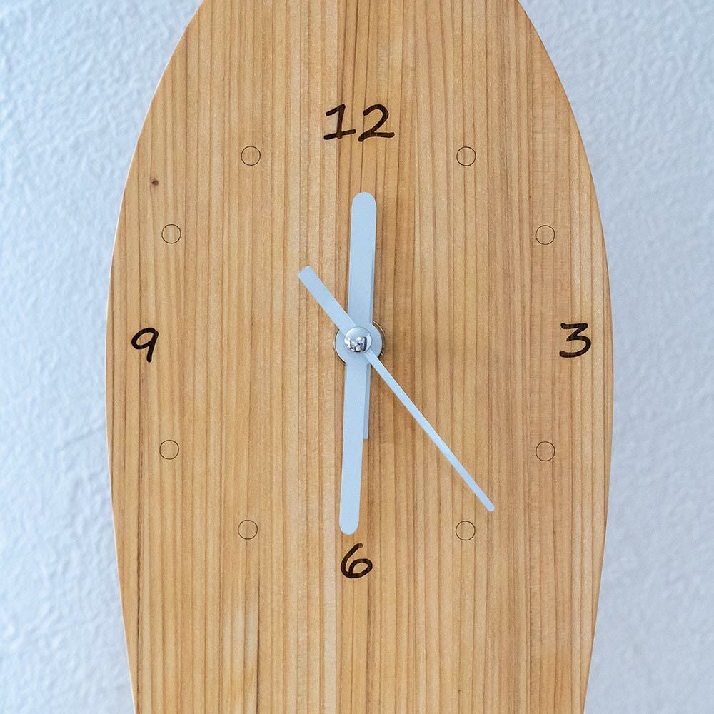 wavehunterオリジナルサーフボード型時計サーフィン木製