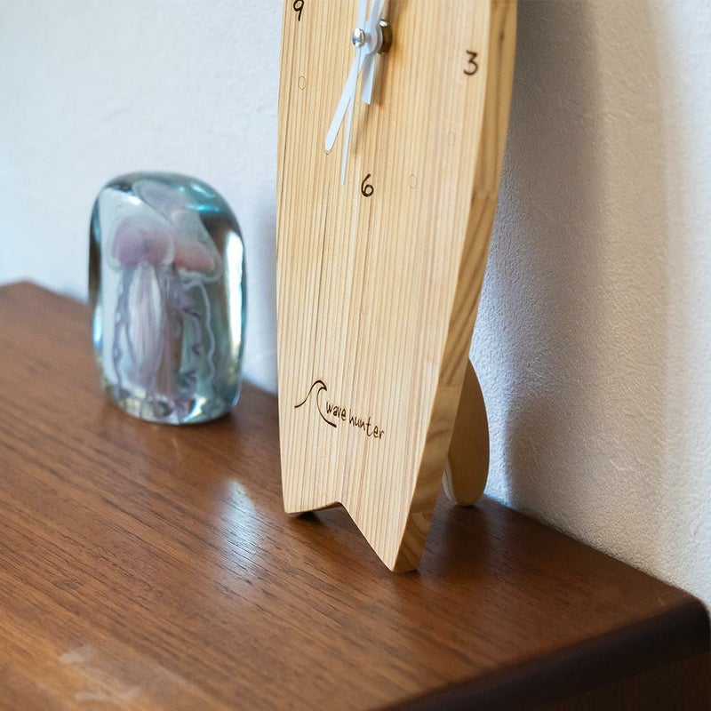 wavehunterオリジナルサーフボード型時計サーフィン木製