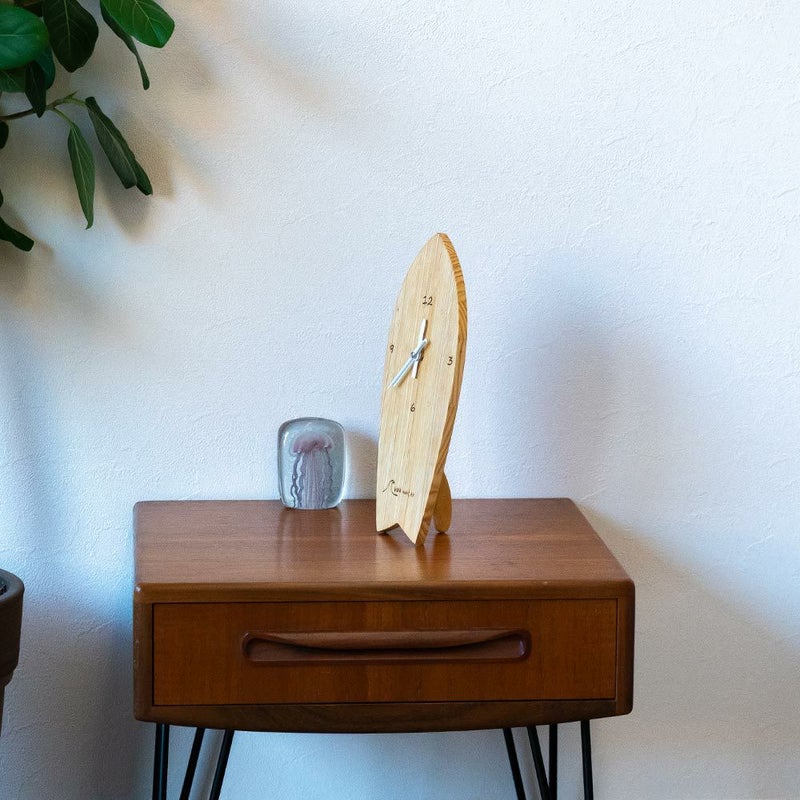 wavehunterオリジナルサーフボード型時計サーフィン木製
