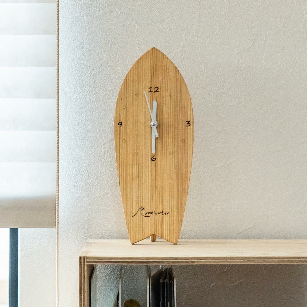 wavehunterオリジナルサーフボード型時計サーフィン木製