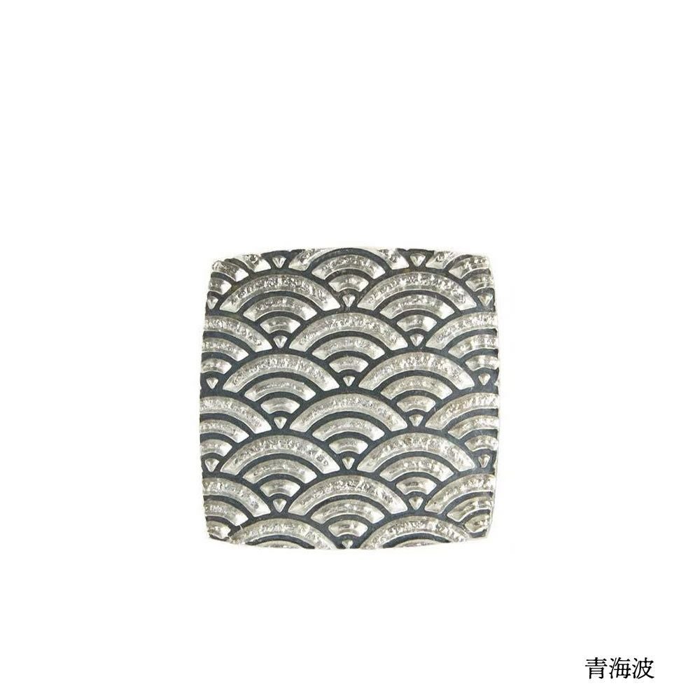 炭谷三郎商店博鳳堂お箸置き吉祥紋様錫七宝亀甲