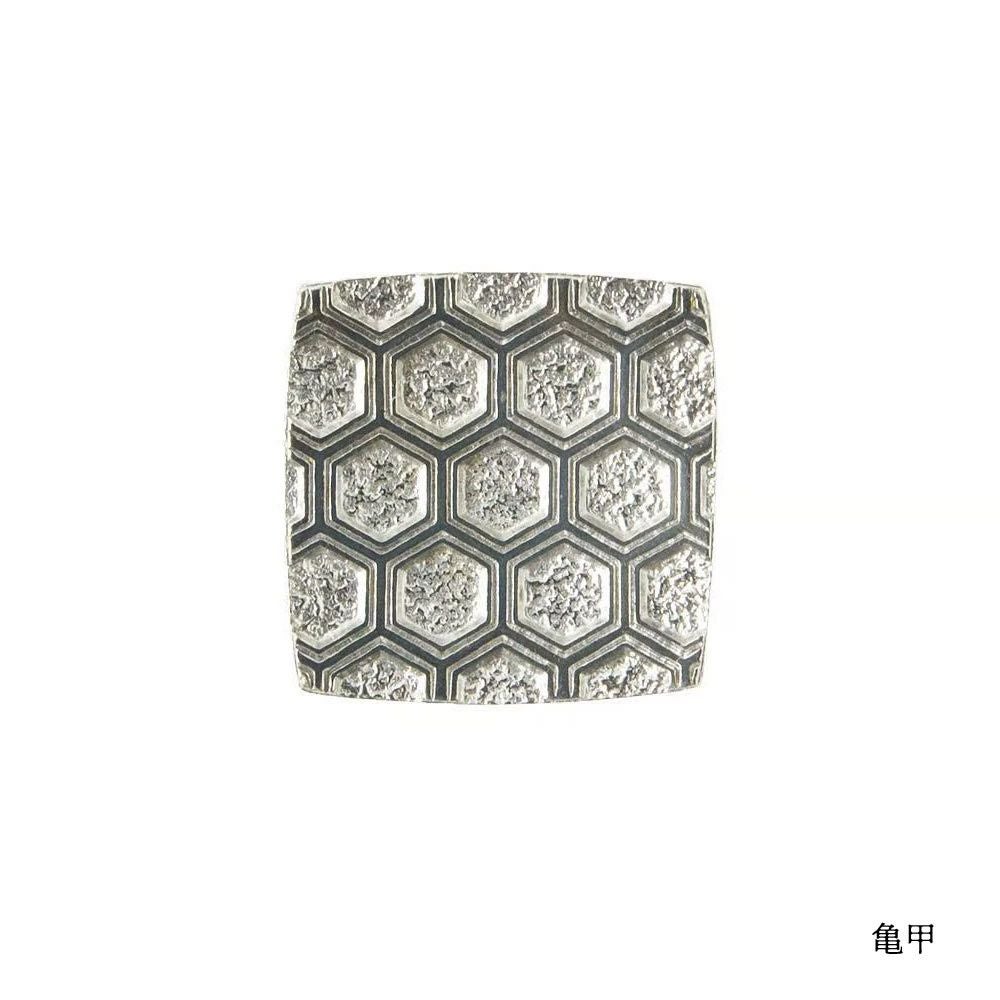 炭谷三郎商店博鳳堂お箸置き吉祥紋様錫七宝亀甲