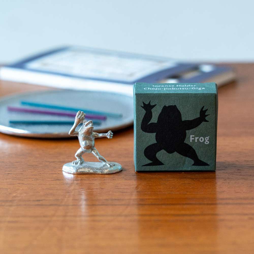 炭谷三郎商店香立鳥獣人物戯画富山県高岡市錫お香立てインセンスホルダー