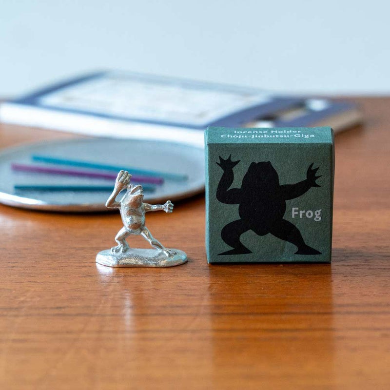 炭谷三郎商店香立鳥獣人物戯画富山県高岡市錫お香立てインセンスホルダー