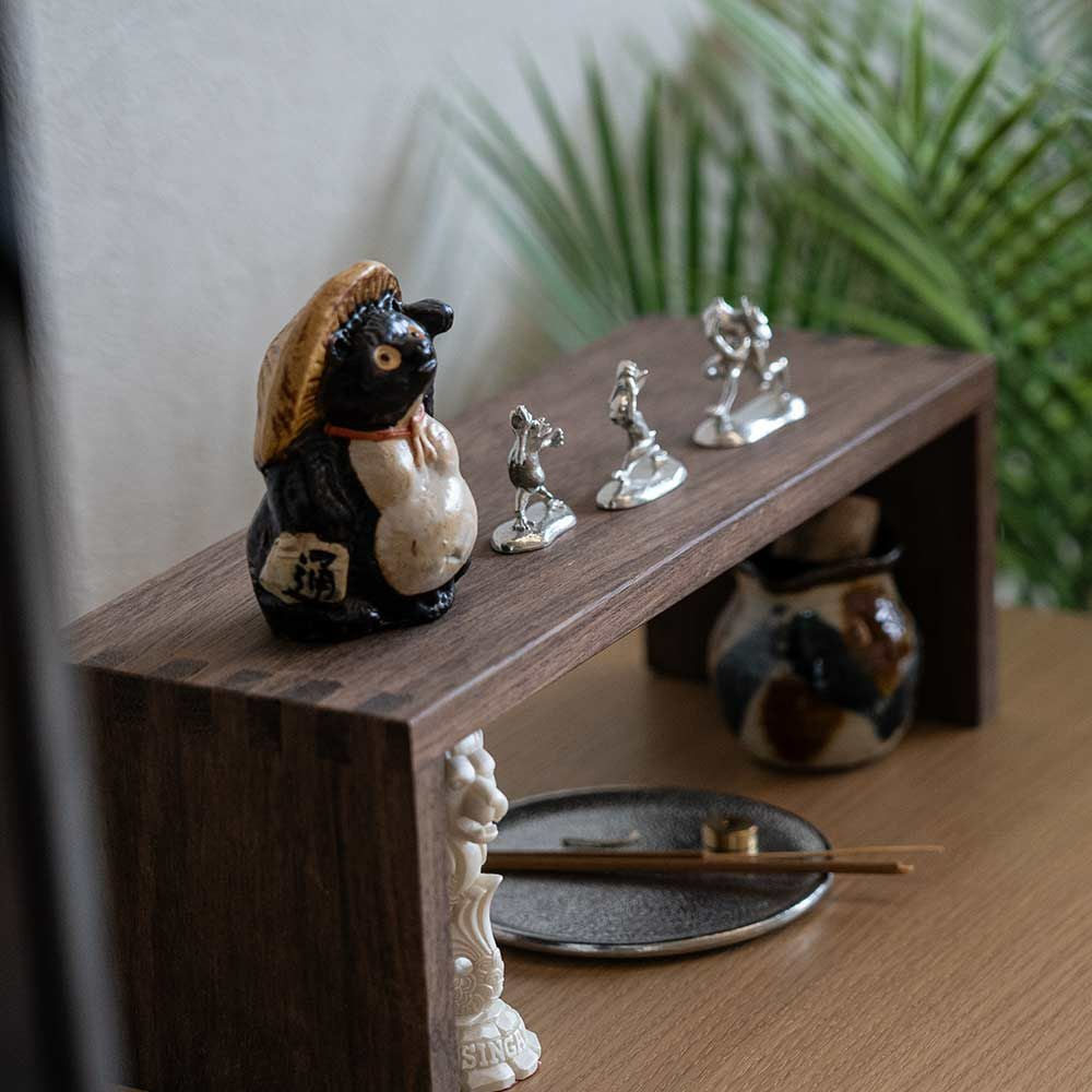 炭谷三郎商店香立鳥獣人物戯画富山県高岡市錫お香立てインセンスホルダー