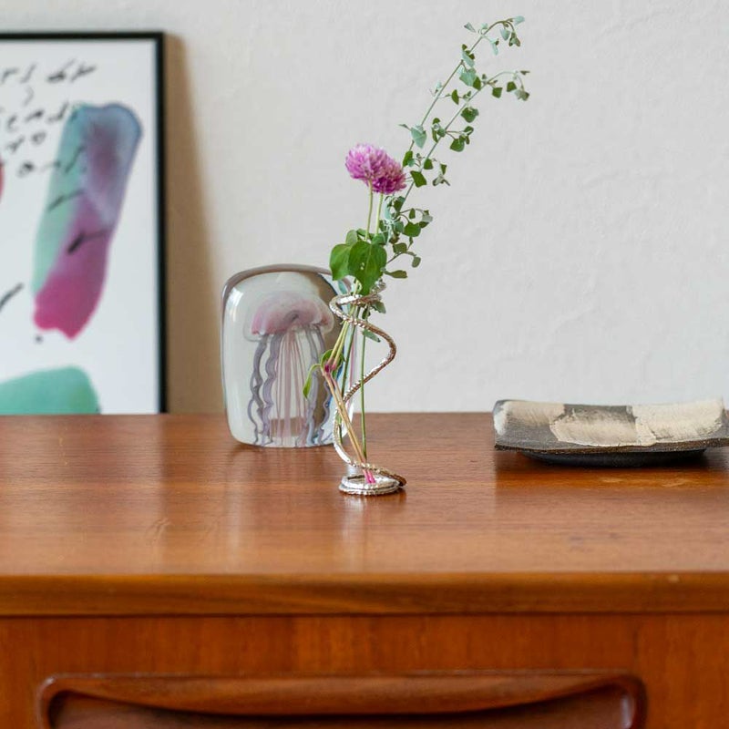 炭谷三郎商店フラワースタンド錫抗菌お花生花花器ドライフラワー花瓶