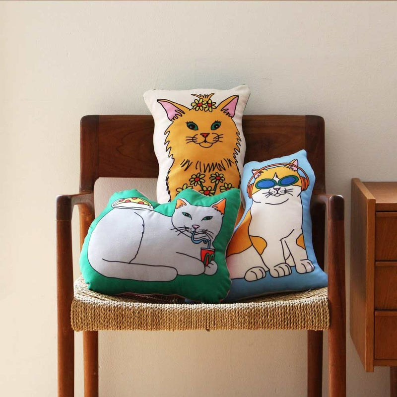 TheEnjoyC&DClubCushion動物モチーフ犬猫クッション