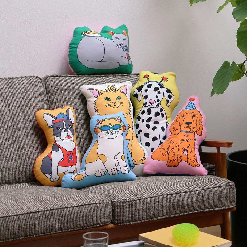 TheEnjoyC&DClubCushion動物モチーフ犬猫クッション