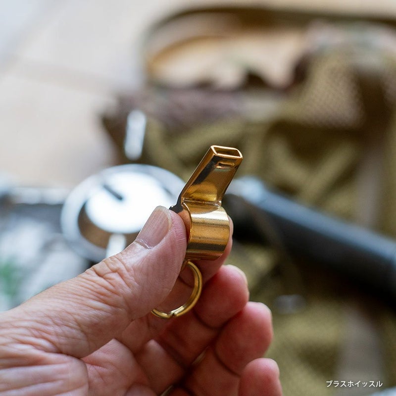 A&Fブラスホイッスルエイアンドエフ真鍮製災害防災登山4548732939985