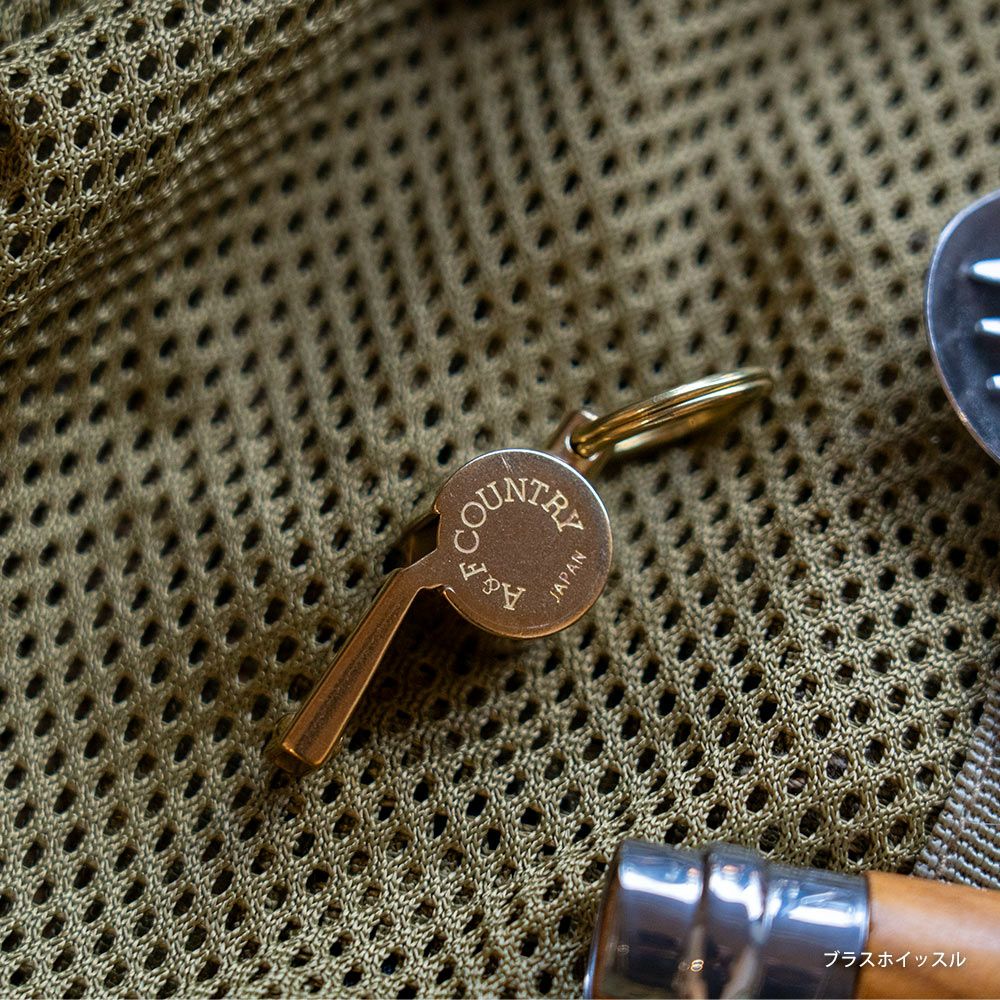 A&Fブラスホイッスルエイアンドエフ真鍮製災害防災登山4548732939985