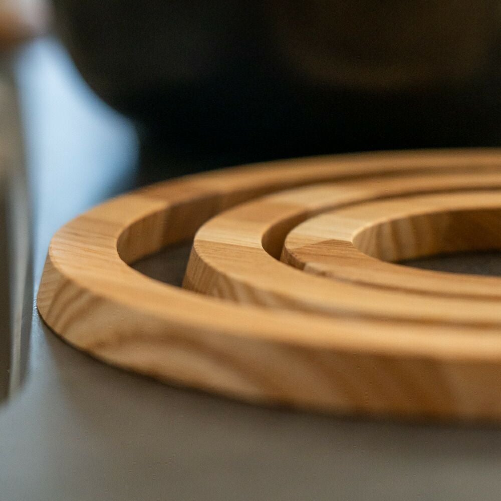 Ringspotcoasterササキ工芸鍋敷きコースター木製旭川3枚セット