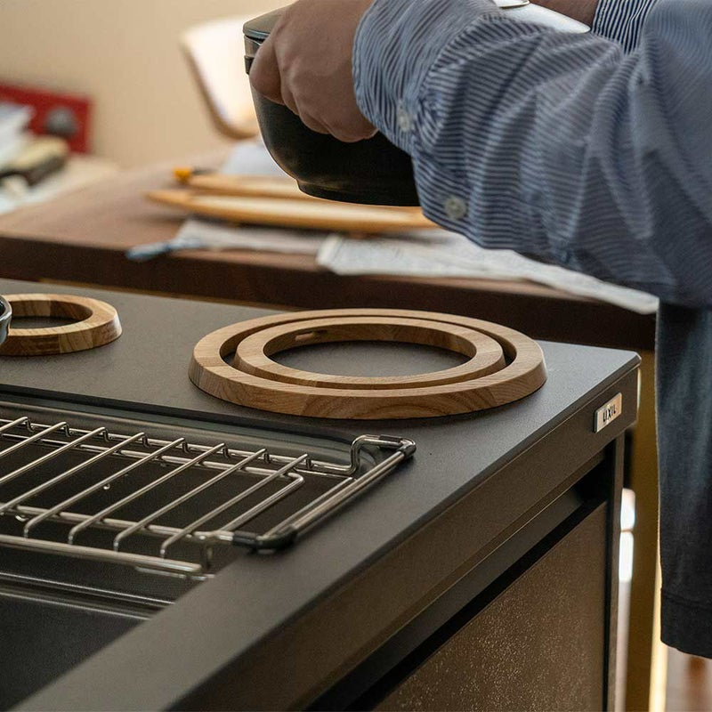 Ringspotcoasterササキ工芸鍋敷きコースター木製旭川3枚セット