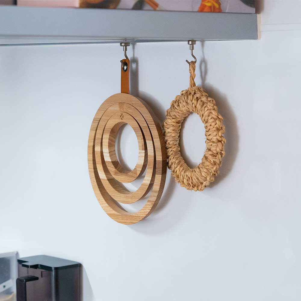 Ringspotcoasterササキ工芸鍋敷きコースター木製旭川3枚セット