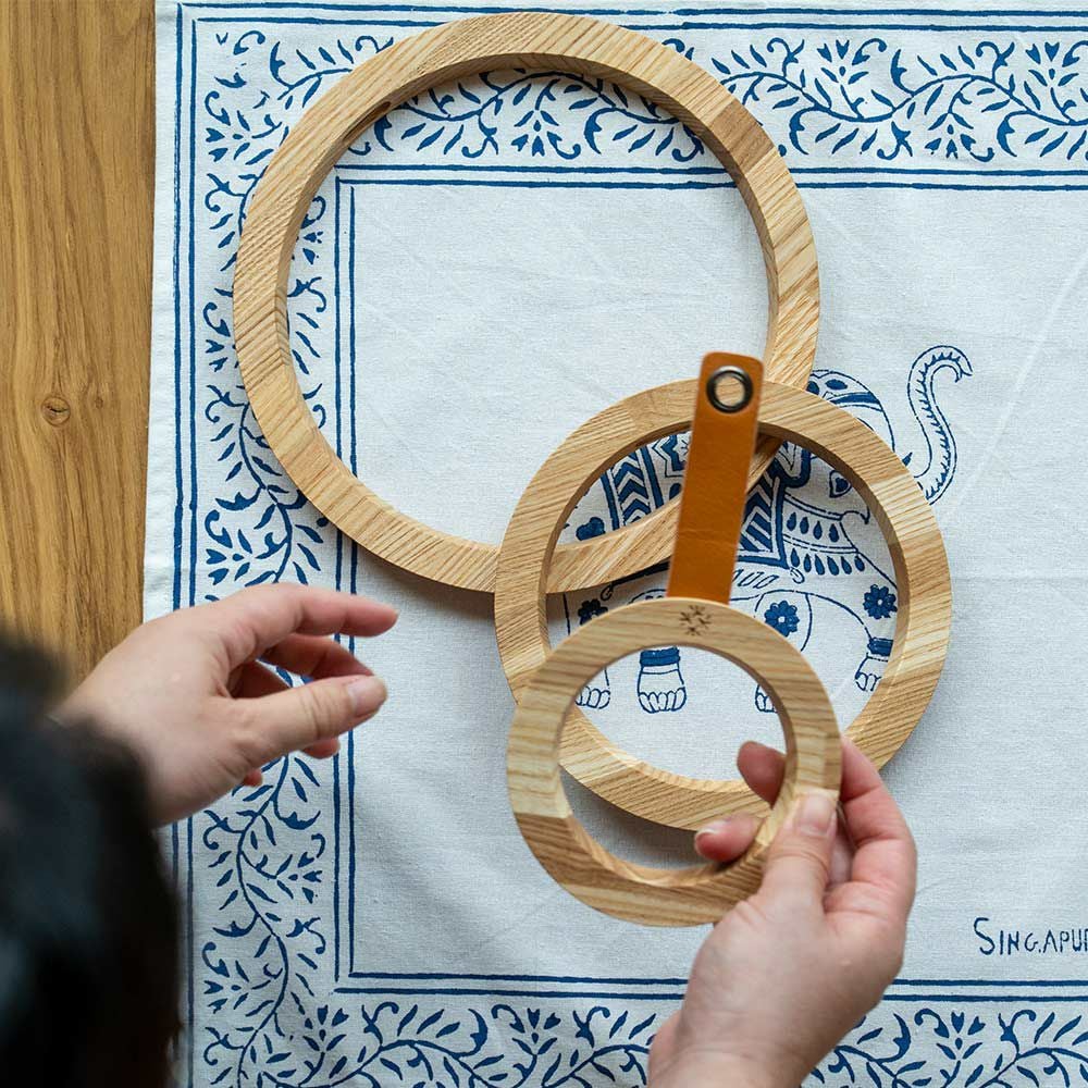 Ringspotcoasterササキ工芸鍋敷きコースター木製旭川3枚セット