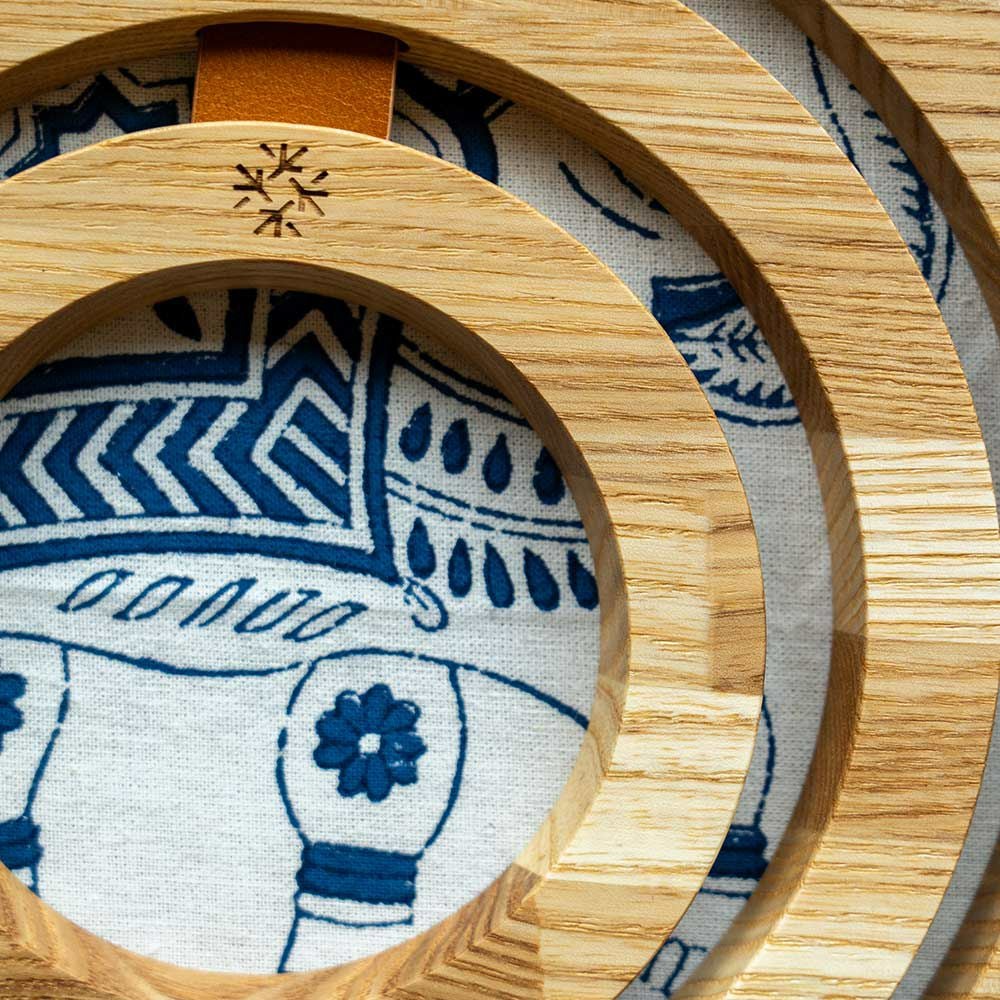 Ringspotcoasterササキ工芸鍋敷きコースター木製旭川3枚セット