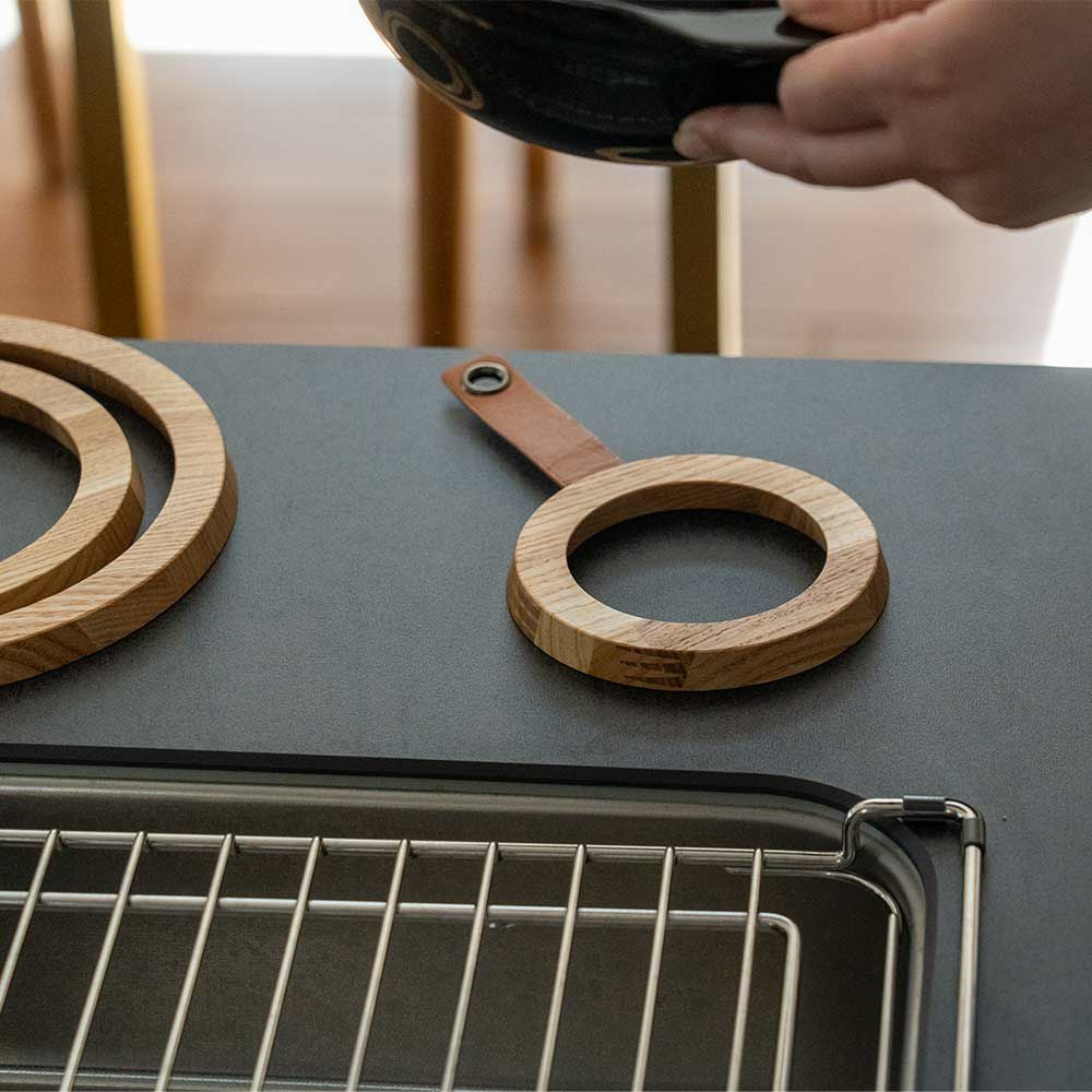 Ringspotcoasterササキ工芸鍋敷きコースター木製旭川3枚セット