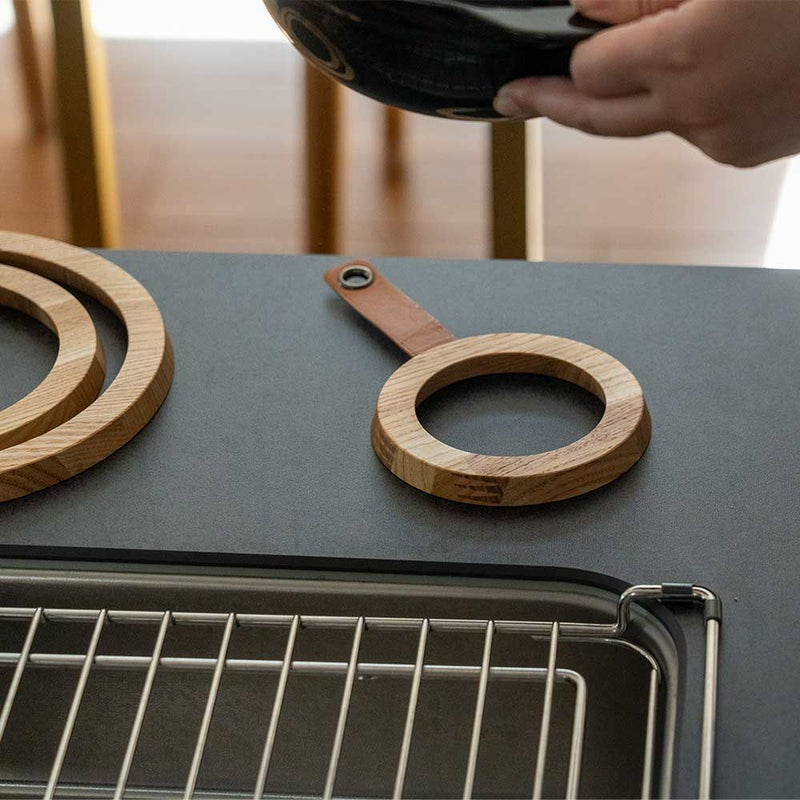 Ringspotcoasterササキ工芸鍋敷きコースター木製旭川3枚セット