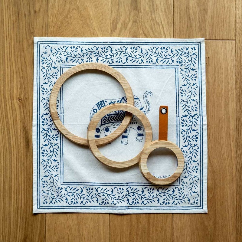 Ringspotcoasterササキ工芸鍋敷きコースター木製旭川3枚セット