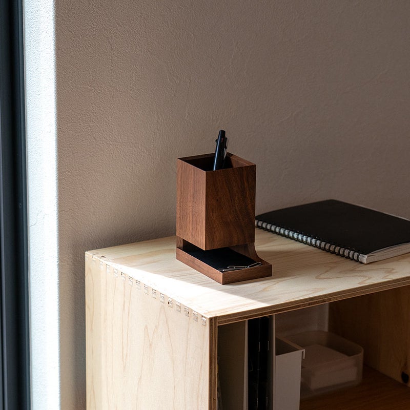Duplexpenholderレギュラーサイズササキ工芸ペンホルダーペン立て木製デスクオーガナイザー