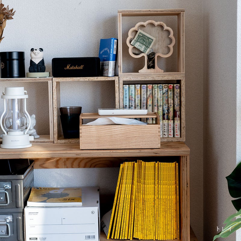 GAKUNANタモ材ティッシュケース岳南木工静岡